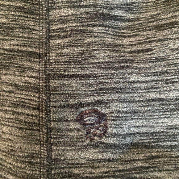 Mountain Hardwear Womens Grey Gray 1/4 Zip Fleece Pullover OL6999 - Large - Picture 8 of 8
